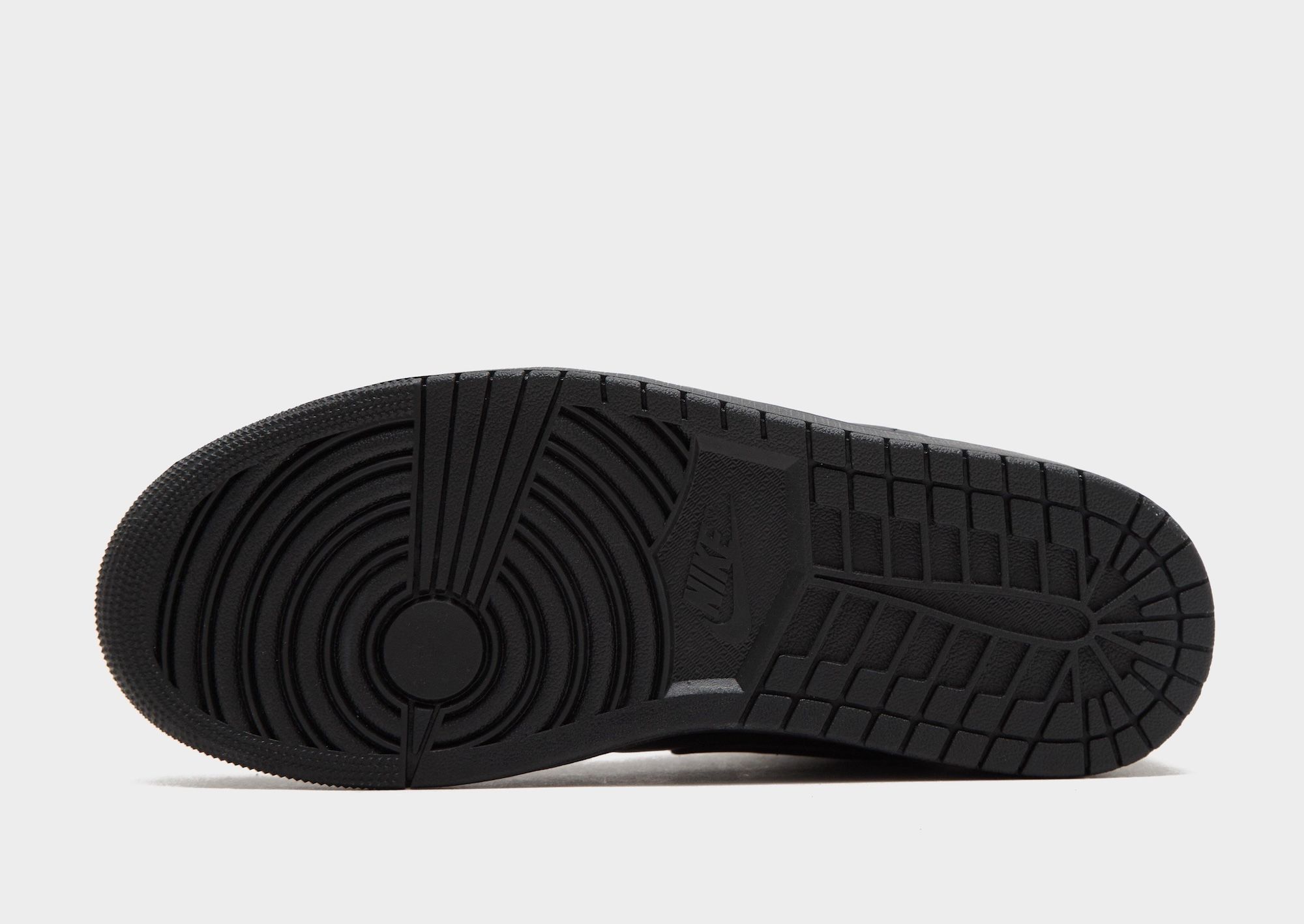 Men's Air Jordan 1 Low "Black/Silver" (SKU: N/A). Photo via JD Sports.
