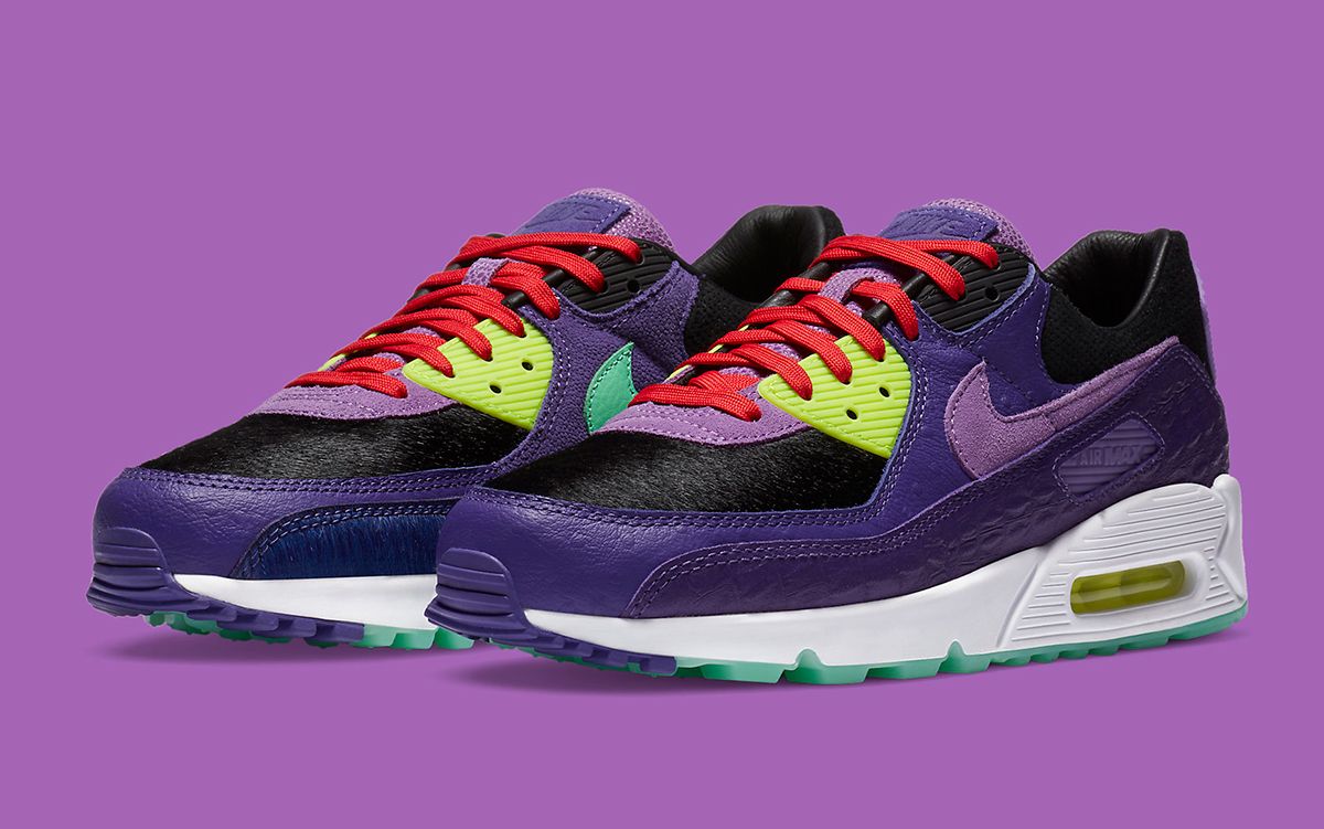 Purple black and white air max 90 deals