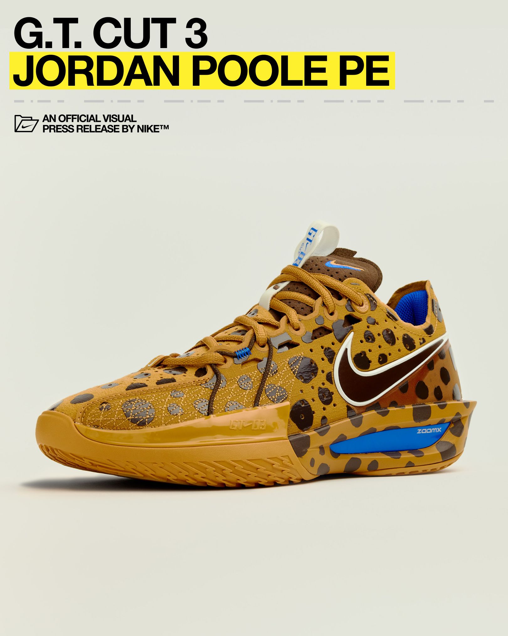 【NIKE】G.T. CUT 3 \"JORDAN POOLE\" EP バスケ ユニセックス Nike GT Cut 3 “Jordan Poole” PE Releasing November 11th