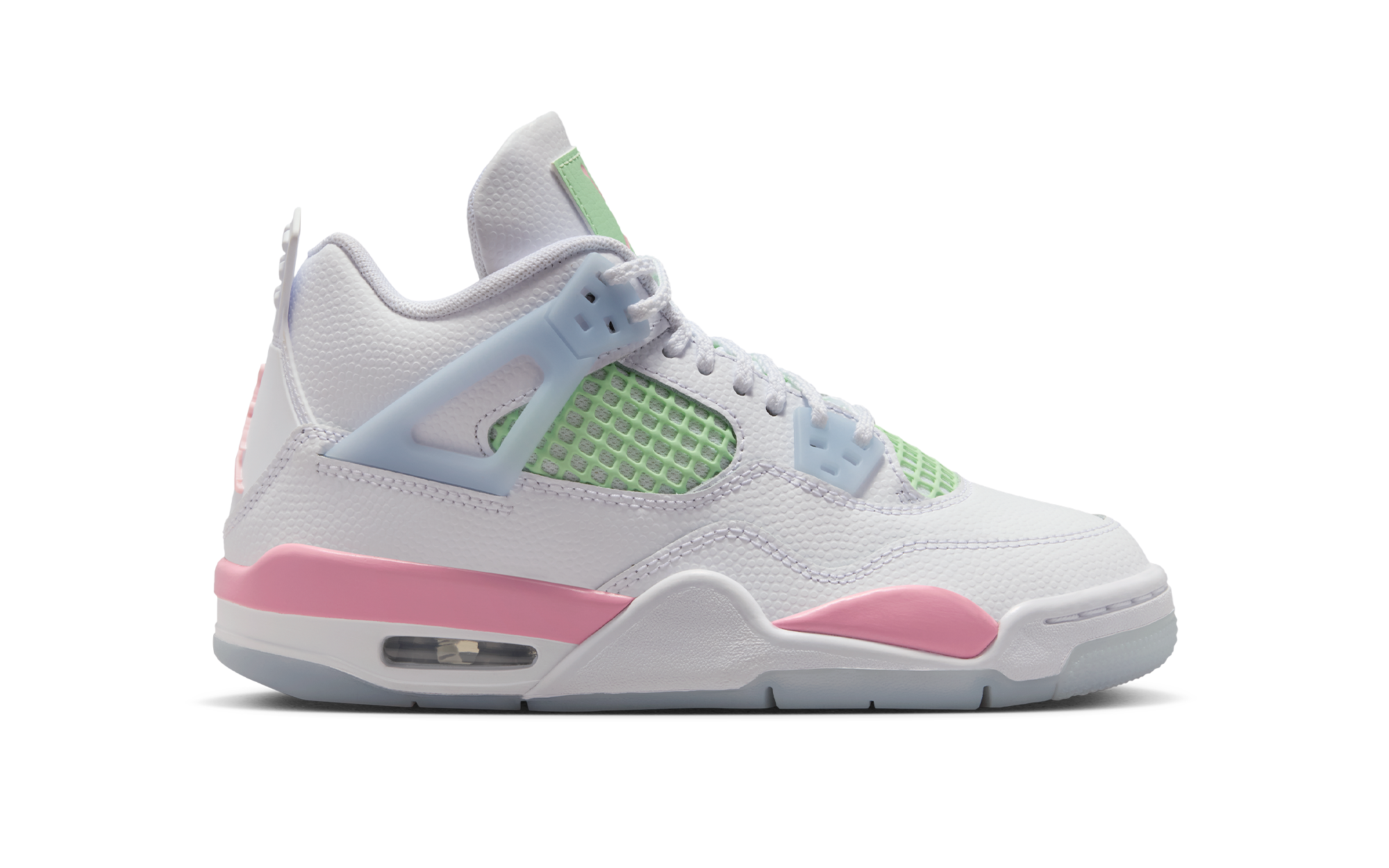 jordan 4 lime green and pink