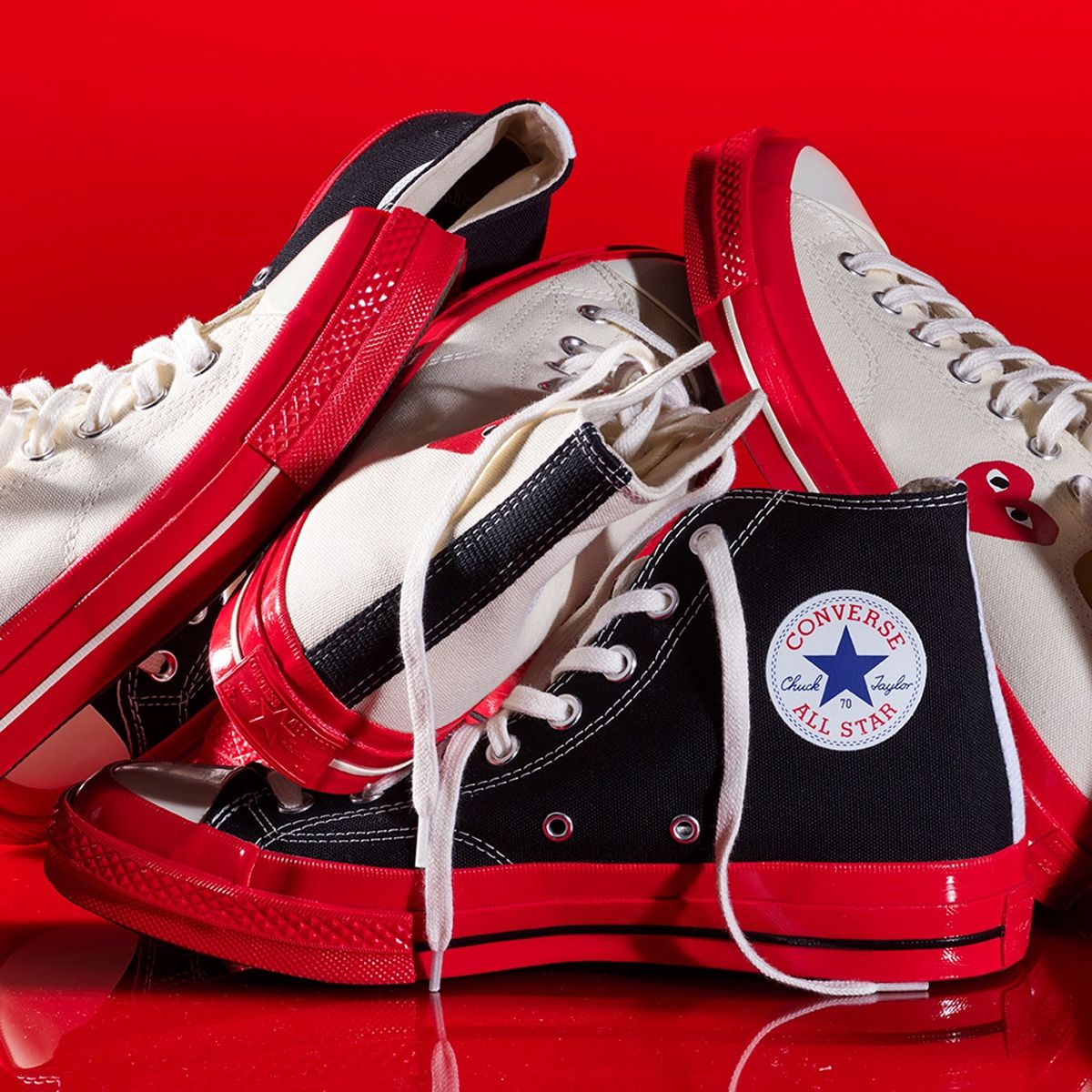 Converse with clearance red bottoms