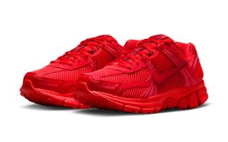 Nike Vomero 5 sneaker in a "Red October"-reminiscent color scheme.