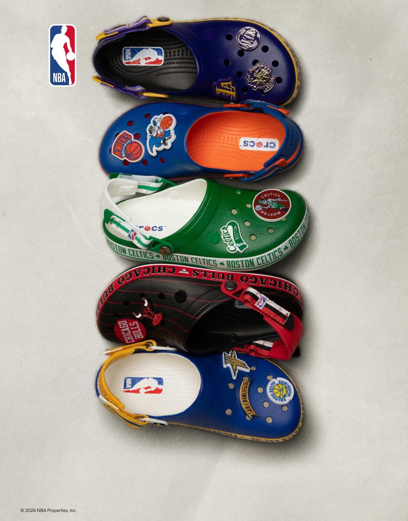 NBA x Crocs Crocband™ Clog 2026-27 Collection. Photo via Crocs.