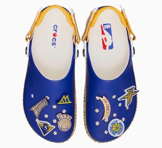 NBA x Crocs Crocband™ Clog "Golden State Warriors" (SKU: 212801-90H). Photo via Crocs.