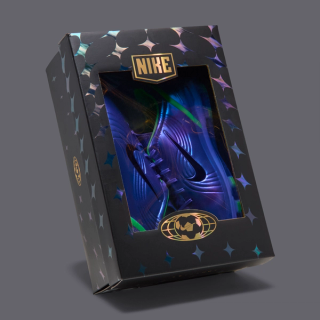 Nike Cryoshot "Mercurial Vapor 1" Shoe Box (Chrome/Lime; SKU: IQ8161-001). Photo via Nike.