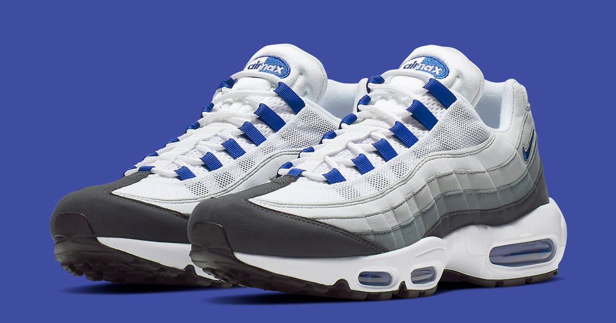 nike air max 95 blue black and white