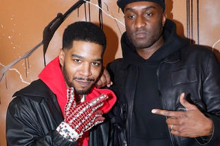 Kid Cudi & Virgil Abloh in Paris (Jan. 17, 2019). Photo by Bertrand Rindoff Petroff/Getty Images.