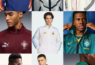 2026 World Cup™ Anthem jackets by Nike, adidas & PUMA for national football teams like France, Argentina, Mexico, Brazil & Portugal.