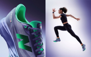 Sydney McLaughlin-Levrone modeling the TAG Heuer x New Balance SC Elite v5 and Connected Calibre E5 40MM collaborations.
