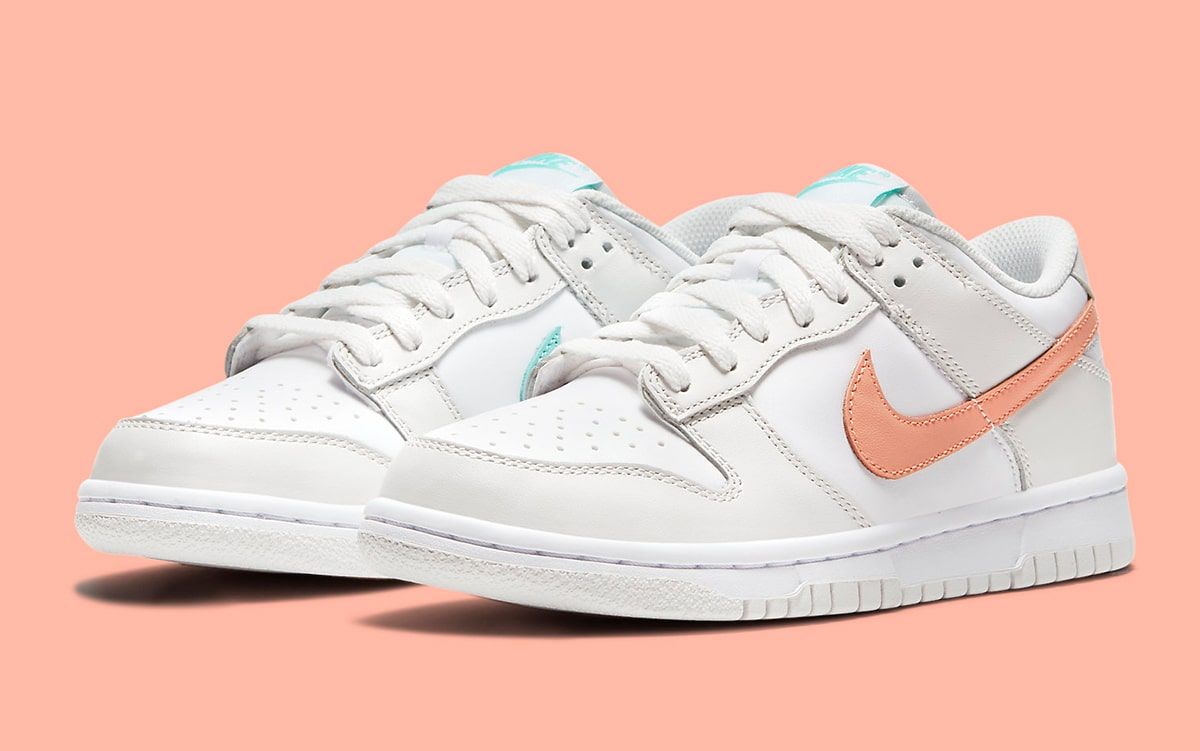 nike dunk peach aqua