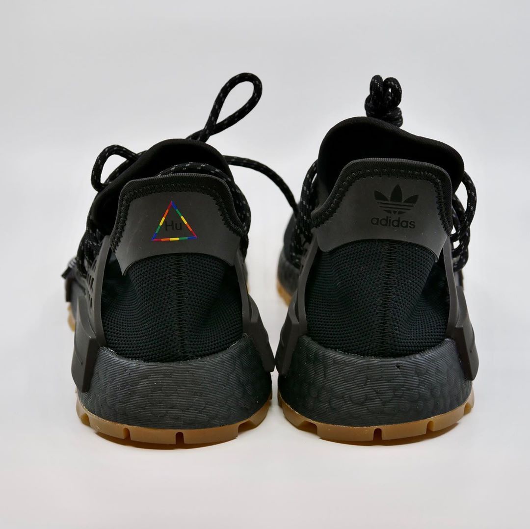 adidas gazelle silver green womens Adidas x Pharrell Williams Men's HU NMD Triple Black Low Top Sneakers