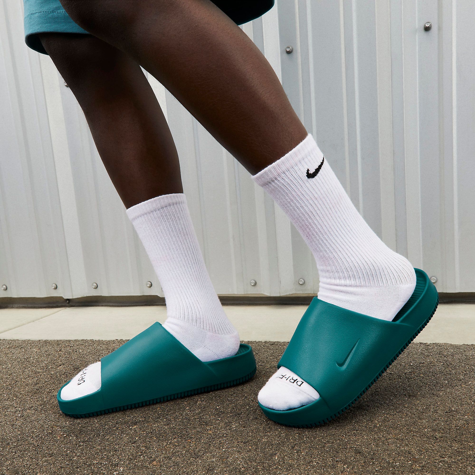 Nike discount slides teal