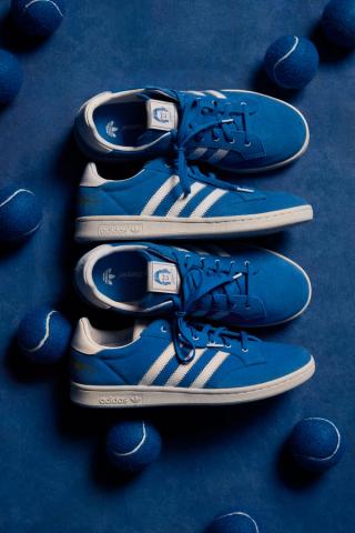 Billie Jean King x adidas Blue Suede Shoes. Photo via adidas.