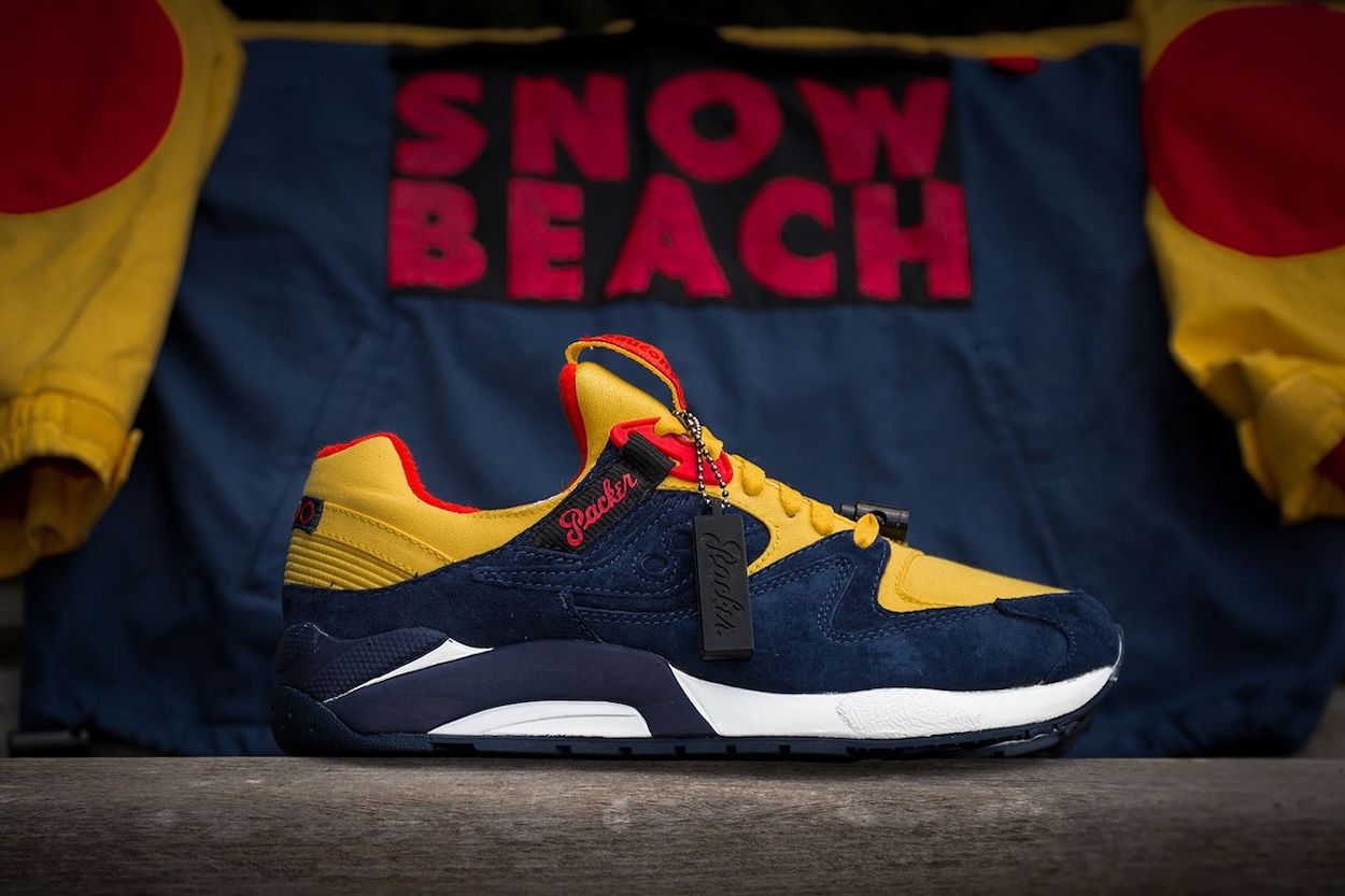 "Snow Beach" Saucony Grid 9000 by Just Blaze & Packer Shoes. Photo via HYPEBEAST.