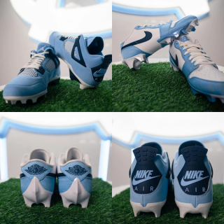 UNC Equipment Unveils Jordan 1 Vapor Edge and Jordan 4 Alpha Menace PE Cleats