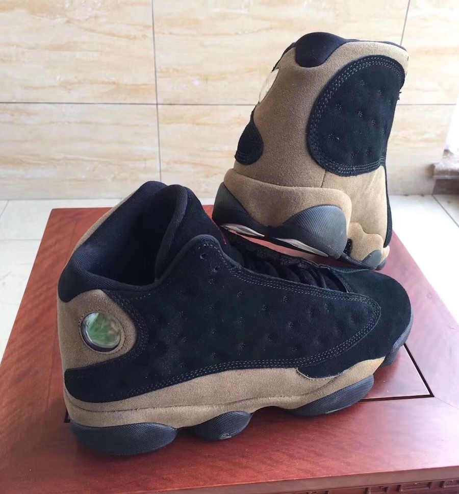 An official look at the Olive Air Jordan 13 House of Heat