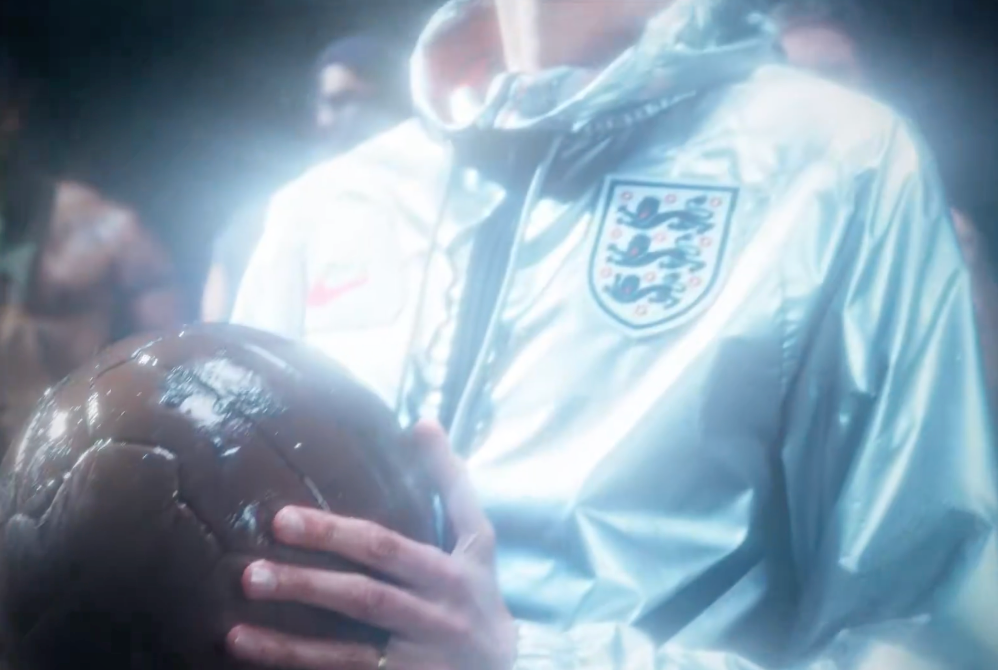 Palace x Nike Football for the English Football Association. Screenshot from Nike ad.