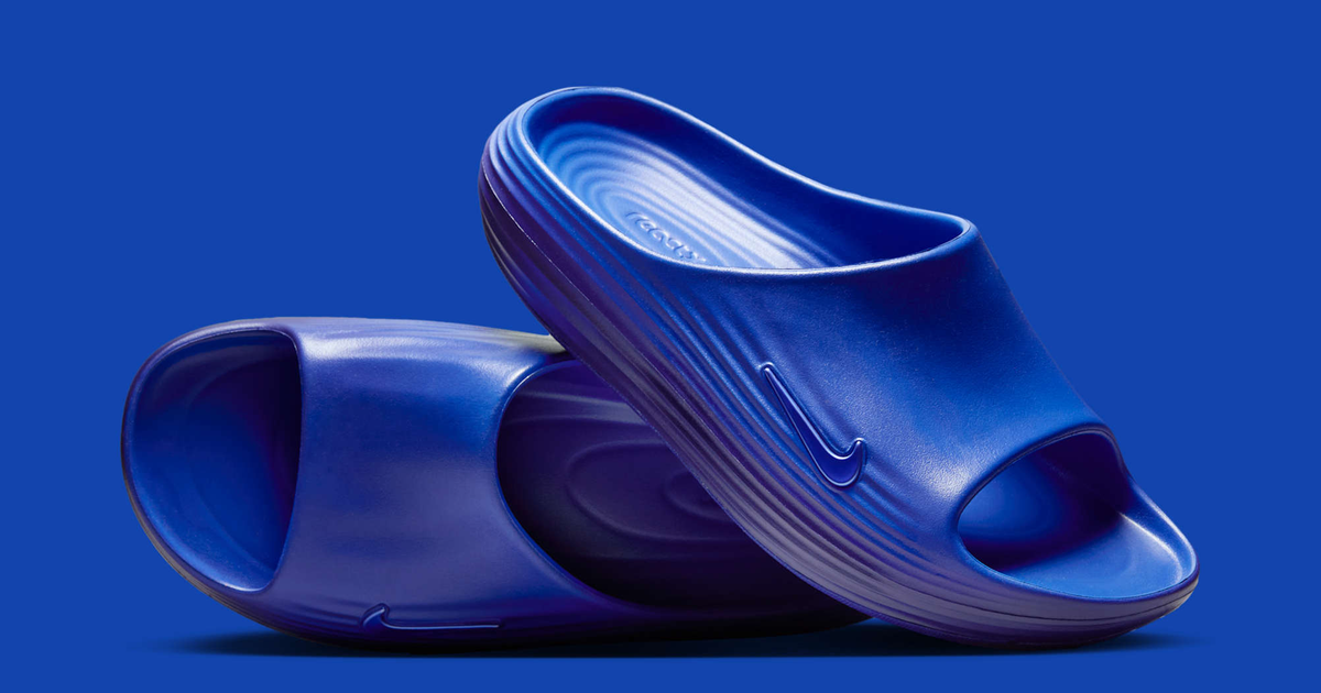 Nike Hyper Blue Slip-On Reactx Rejuvn8 Foam Slide Nike Men main image 4