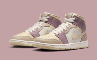 The Jordan 1 Mid Appears With A Unique Blend Of Pastel Hues