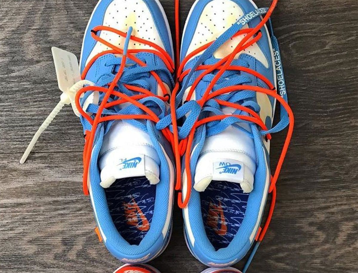 White blue and hot sale orange nikes