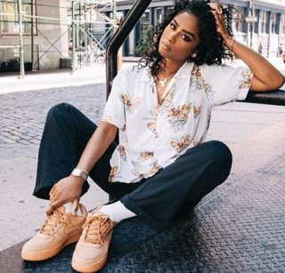 Vashtie in the Nike Air Force 1 Low