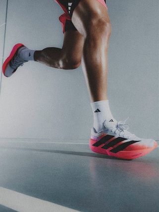 Men's adidas Adizero Dropset Pro "Dash Grey/Solar Turbo" (SKU: KK1550). Photo via adidas.