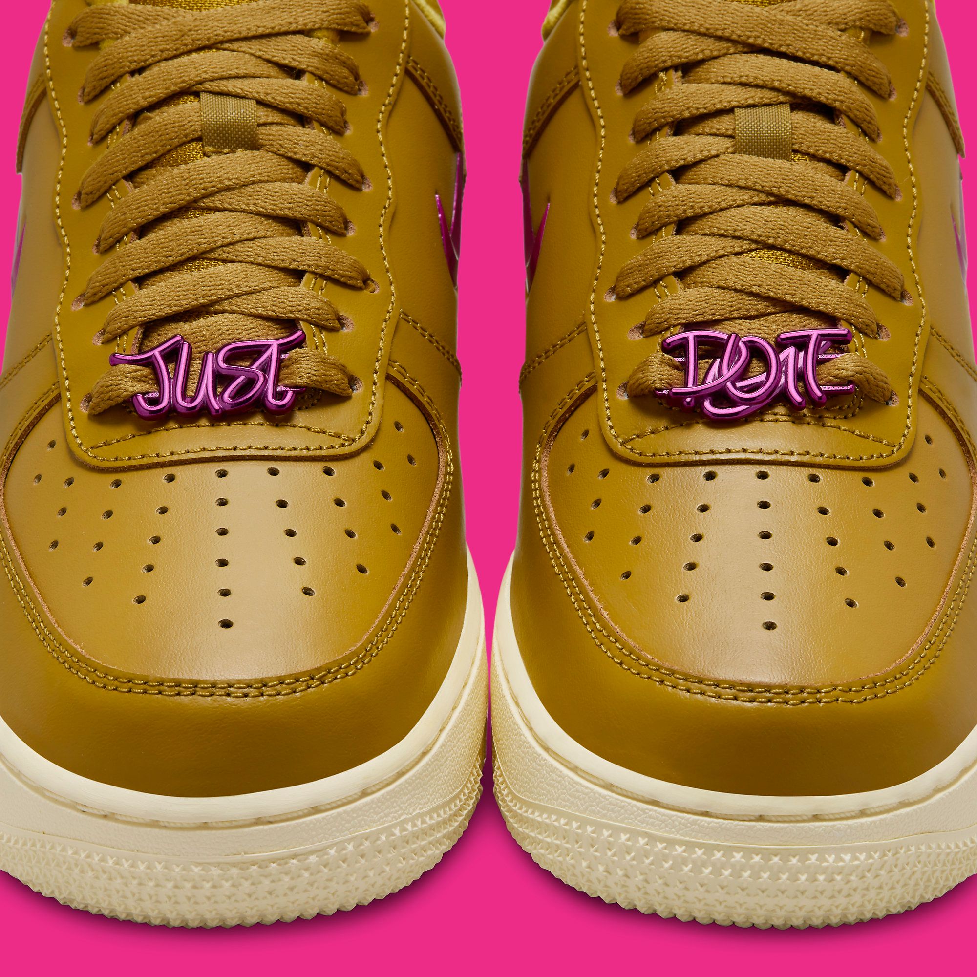 Nike air force 1 hot sale just do it yellow