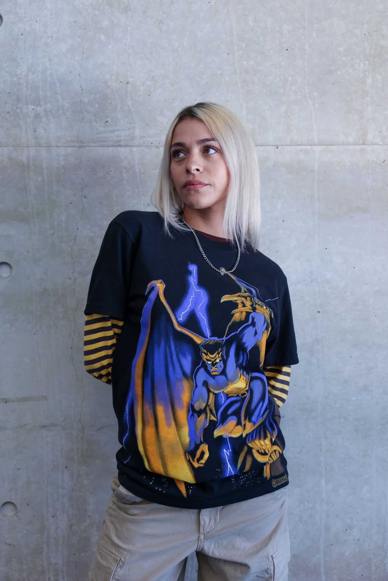 Goliath Disney   Bobby Kim T-Shirt for Adults – Gargoyles – Black – Limited Release