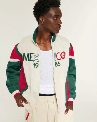 1986 FIFA World Cup™ Mexico Graphic Jacket. Photos via Hollister.
