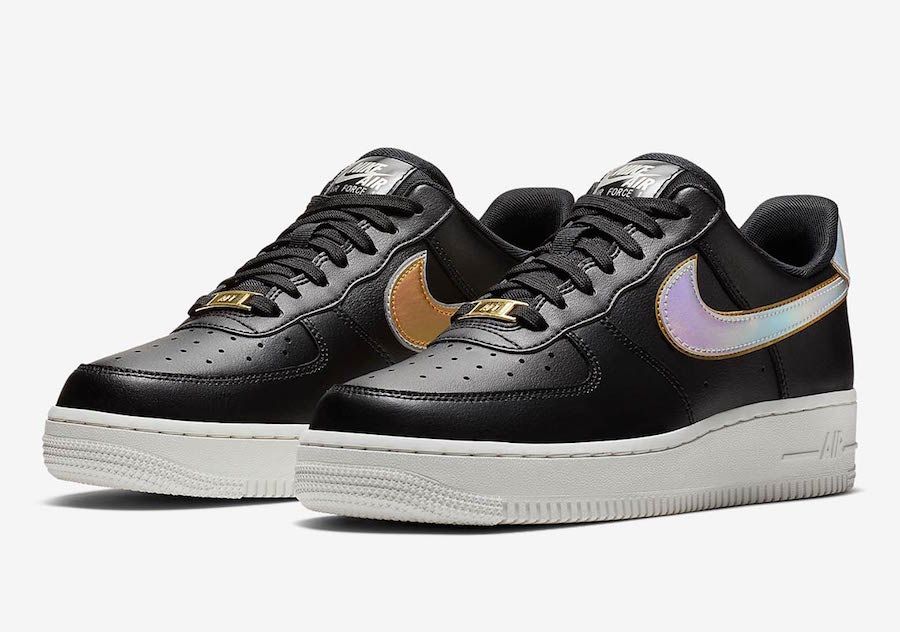 Nike air force 1 low gold hotsell swoosh pack white