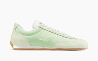 Tyler, The Creator x Converse Coach Jogger in a "Gleam/Meadow Mist/Star White" color scheme.