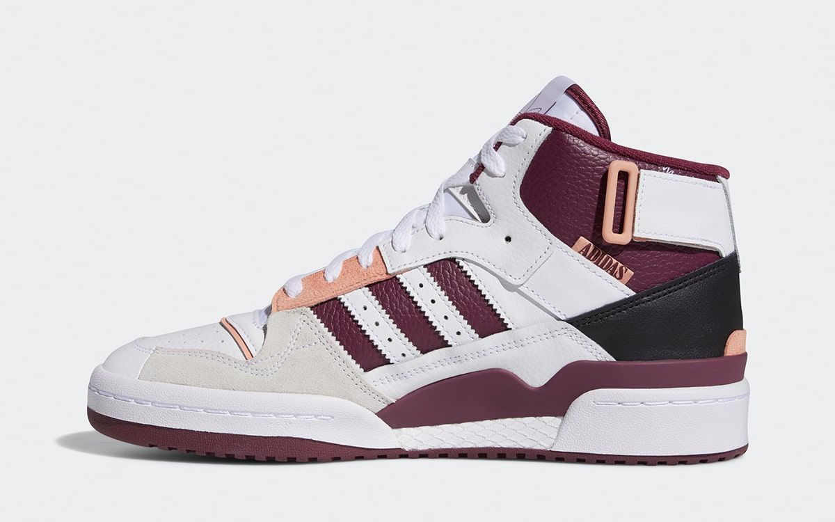 Adidas Forum Exhibit Mid Cloud White / Victory Crimson / Ambient Blush size 10 adidas Forum Mid Exhibit “Victory Crimson” Arrives October  main image 2