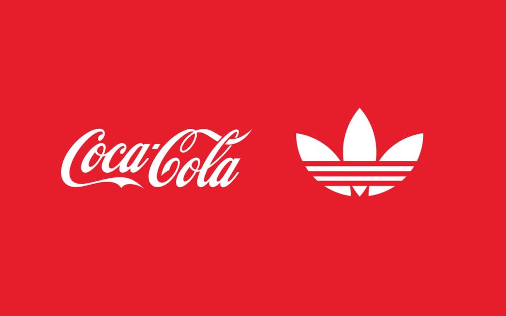 Adidas Samba silhouette in Coca-Cola-inspired colorway featuring classic three stripes and gum rubber sole