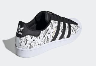 adidas and superstar all over logo print reflective fv2819 release date info 4