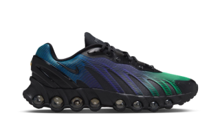 VICTOR VICTOR x Nike Air Max Dn8 collaboration in black.