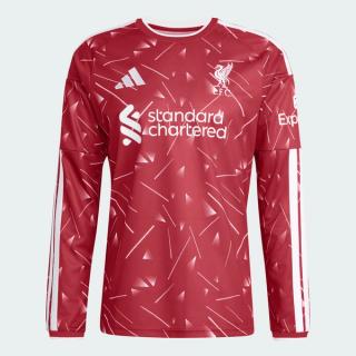 Liverpool 26/27 Home Replica Long-Sleeve Jersey (SKU: KB8268). Photo via adidas.