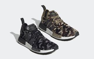 adidas nmd r1 camo pack olive fz0076 black fz0077 release date info