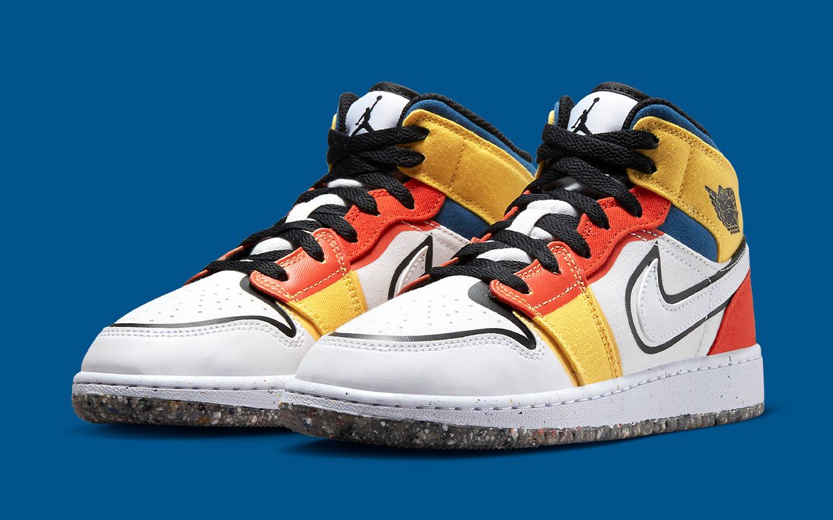 First Looks Air Jordan 1 Mid Multi Color Canvas House of Heat