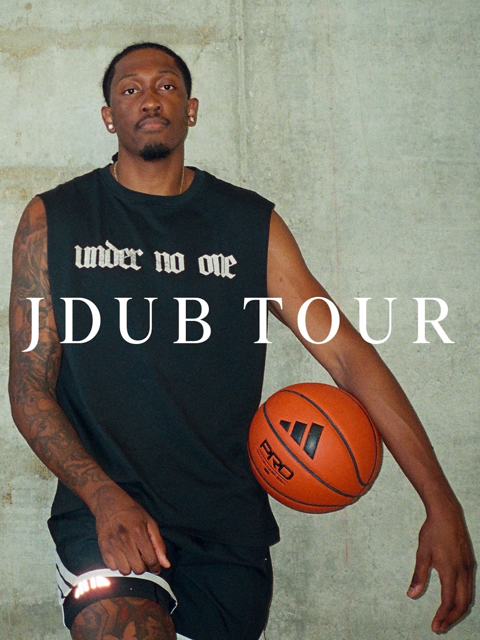 Oklahoma City Thunder Jalen "J-Dub" Williams in adidas Basketball gear, promoting "J DUB TOUR" in Asia (August 2026).