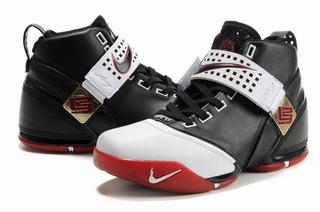 Nike Zoom LeBron V black red white shoes 130 06 LRG