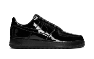 Nike Air Force 1 Low "Black Patent" sneaker.