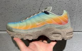 Sunrise Gradients and Sand-Caked Soles Surface on the Air Max Plus
