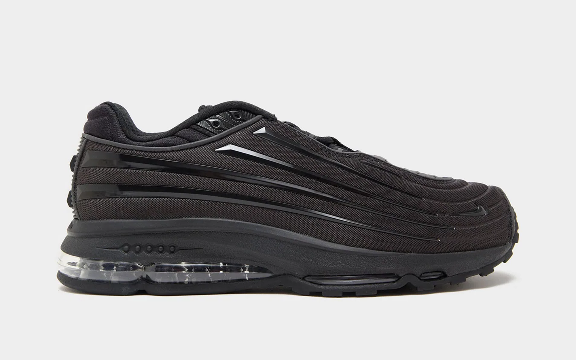 Nike Air Max Ecstasy Plus "Triple Black" (SKU: N/A). Photo via JD Sports.