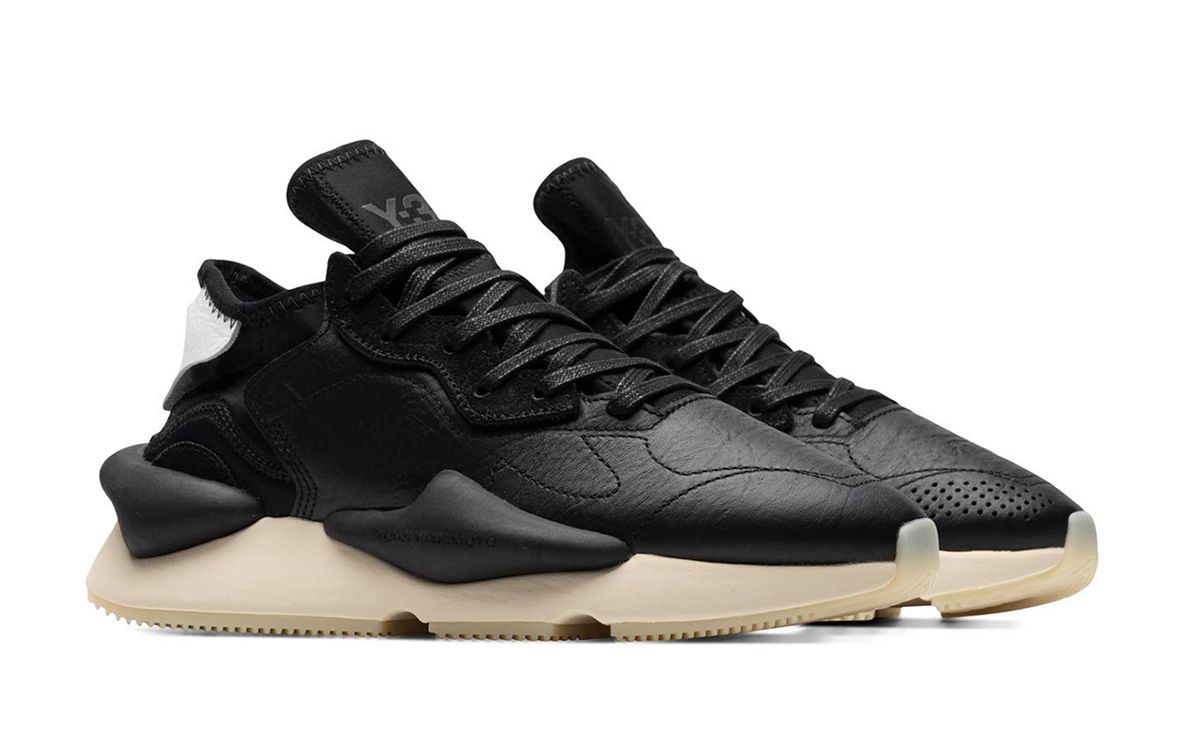 ヤハウェ×3 Adidas Y-3 Kaiwa Yohji Yamamoto Triple Black Leather Men's