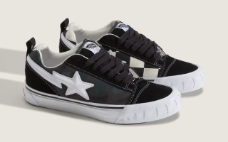 BAPE®︎ x Vans Knu Skool "Camo Black" (SKU: VN000Z3929B). Photo via Vans.