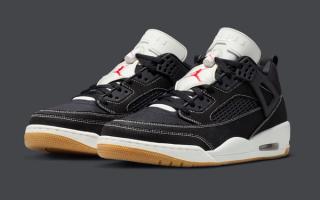 Jordan Spizike Low in a "Black Denim" makeover.