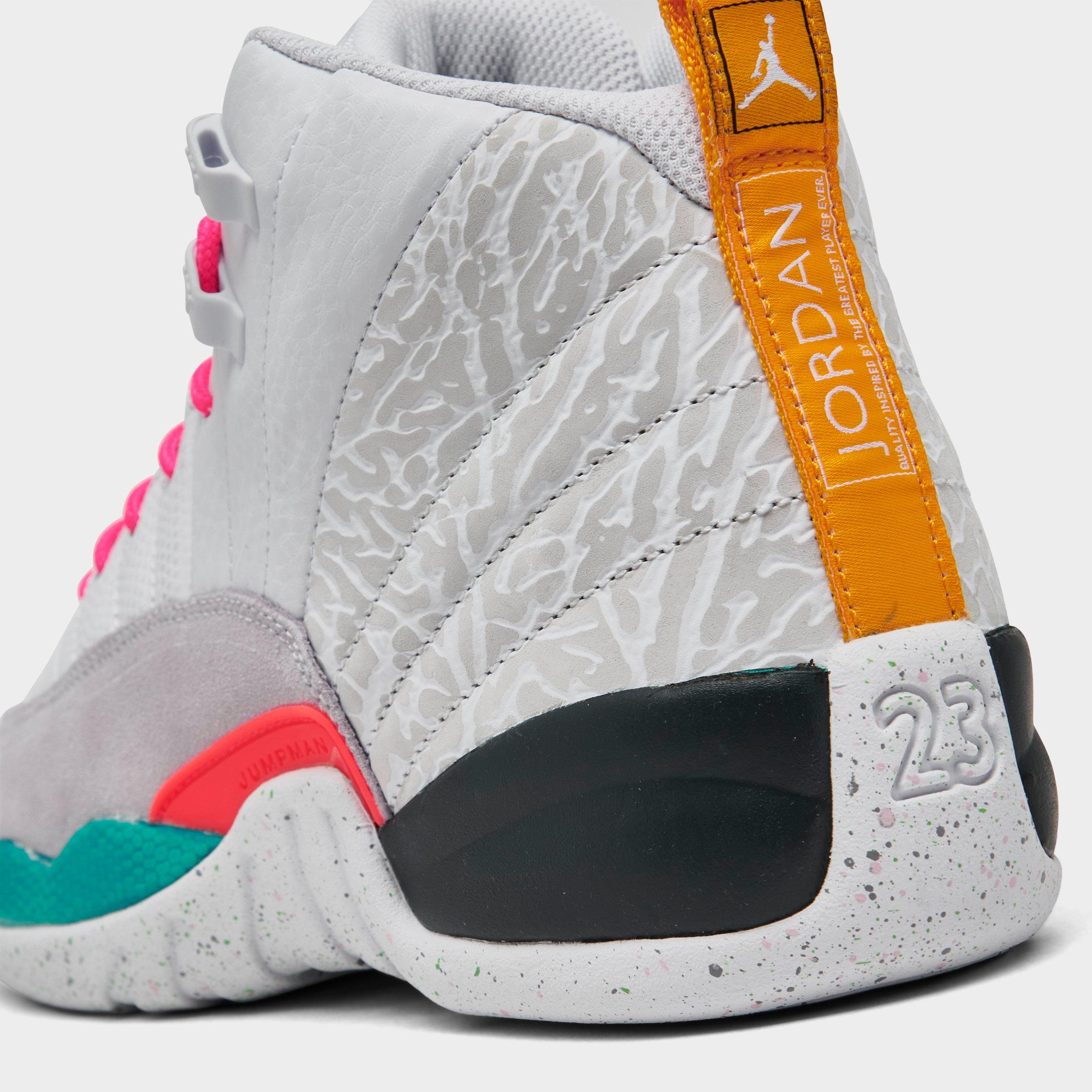 Jordan 12 best sale white and teal