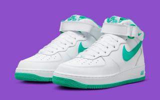 This Nike Air Force 1 Mid "Clear Jade" is Available Now