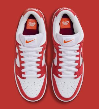 orange label nike sb dunk low red suede fj1674 600 3