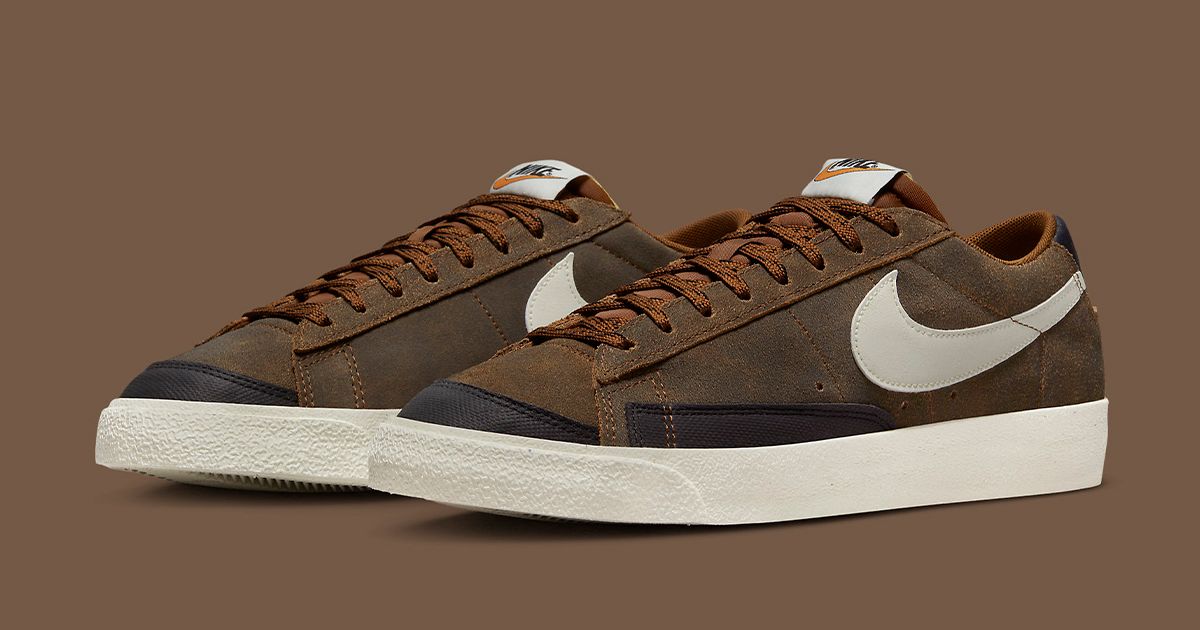 Nike Blazer Low “Certified Fresh” Surfaces in Oiled Brown Suede | House ...